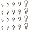 100Pcs 5 Styles Zinc Alloy Lobster Claw Clasps FIND-YW0006-18B-1
