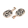 Natural Dalmatian Jasper Pendants G-N349-04F-G-2