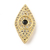 Brass Micro Pave Clear Cubic Zirconia Beads KK-G493-10G-01-1