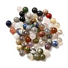 Natural Mixed Gemstone Sphere Beads G-S117-8mm-M-1