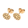 304 Stainless Steel Stud Earring Findings STAS-P434-06B-G-1