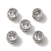 Rack Plating Brass Micro Pave Cubic Zirconia Slide Charms KK-C020-13P-3