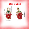 30Pcs Zinc Alloy Enamel Pendants FIND-SC0020-62-2