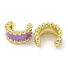 Brass with Enamel Cuff Earrings EJEW-C104-079A-02-2
