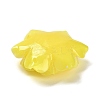 Synthetic Shell Dyed Carved Flower Connector Charms CORA-D034-01A-2