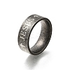 304 Stainless Steel Jesus Cross Finger Rings for Men RJEW-B120-03P-2