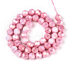 Anti-Tarnish Electroplate Glass Beads Strands EGLA-T021-10mm-15-03-2