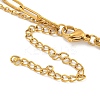 304 Stainless Steel Bowknot Pendant Necklaces NJEW-L182-001G-07-7