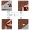 Brass with Iron Flat Square Rivets FIND-WR0011-68-5