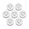 Brass Micro Pave Cubic Zirconia Pendants KK-T062-03P-NF-1