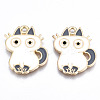 Eco-Friendly Alloy Enamel Pendants ENAM-Q437-030B-NR-1