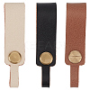 3Pcs 3 Colors Cowhide Leather Keychains KEYC-CL0001-32-7