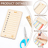 1 Set Rectangle Wooden Yarn Thread Winding Plate DIY-BC0013-85-4