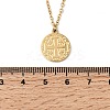 Jerusalem Cross 304 Stainless Steel Medal Pendant Necklaces NJEW-D349-01G-5