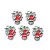 Rack Plating Alloy Enamel Pendants LS-ENAM-N055-143P-1