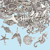 60Pcs Tibetan Style Alloy Pendants FIND-SP0004-07AS-6