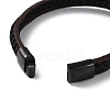 Leather Braided Cord Bracelet BJEW-F460-07EB-3