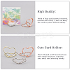36Pcs 3 Colors Carbon Steel Place Card Holders AJEW-OC0002-29-4