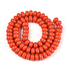 Opaque Solid Color Glass Beads Strands GLAA-ZX008-8mm-18M-2