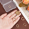6Pcs 3 Styles Brass Hoop Earrings EJEW-BBC0001-30-3