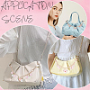 3Pcs 3 Styles Bowknot Heart Heart Pink Zinc Alloy Enamel Tassel Cable Chain Purse Chains FIND-BBC0004-56-7
