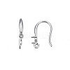 304 Stainless Steel Earring Hooks STAS-S057-61-3