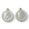 Non-Tarnish 304 Stainless Steel charms LS-STAS-O145-15P-1