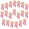 Bowknot & Dancing Shoes Computerized Embroidery Cloth Iron on Sew on Patches PATC-WH0002-134-1
