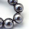 Baking Painted Pearlized Glass Pearl Round Bead Strands X-HY-Q003-4mm-73-3