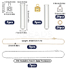 60Pcs 6 Styles Clear Glass Wish Bottle Pendants Set GLAA-SC0002-31-2