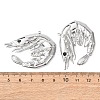 304 Stainless Steel with Rhinestone Pendants STAS-Z177-05P-3