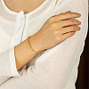 Brass Twist Wave Link Chain Bracelets for Women DN6472-2-2
