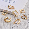 Fashewelry 14Pcs 7 Styles Brass Hoop Earrings KK-FW0001-07-11
