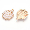 Rack Plating Alloy Enamel Pendant ENAM-Q449-12G-04-2