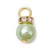 Imitation Pearl Acrylic Charms PALLOY-JF03324-01-2