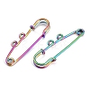 Ion Plating(IP) 304 Stainless Steel Safety Pins Brooch Findings STAS-K252-05A-RC-2