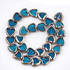 Electroplate Glass Beads Strands EGLA-S188-09F-2