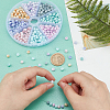 400Pcs 8 Colors Opaque Baking Paint Glass Beads Strands EGLA-PH0001-28-5
