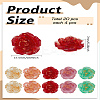 20pcs 5 colors Transparent Gold Foil Resin Cabochons RESI-LP0001-10-2