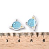 304 Stainless Steel Enamel Charms STAS-M102-22P-06-3