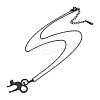 Halloween Series 202 Stainless Steel Cable Chain Cat Shape Pendant Necklaces LS-NJEW-S005-01B-E-2