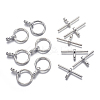 Tibetan Style Toggle Clasps TIBE-AB2035Y-N-NF-2