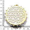 Rack Plating Brass Micro Pave Cubic Zirconia Glue Photographic Paper Pendants KK-D343-02G-3