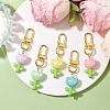 Flower Acrylic Pendant Decorations HJEW-JM01882-2
