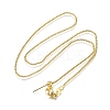 1.5MM Brass Box Chain Adjustable Slider Necklaces LS-NJEW-M108-07G-4