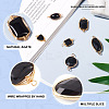 6Pcs 6 Style Natural Agate Links Connectors G-MP0001-03-4