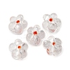 Handmade Silver Foil Glass Lampwork Beads FOIL-T001-02M-1