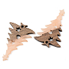 Opaque Resin & Walnut Wood Pendants LS-RESI-S389-018A-C02-2