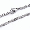 Non-Tarnish 304 Stainless Steel Curb Chains Twist Chains Necklaces LS-NJEW-L173-006-P-1