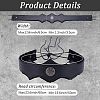 PU Leather & Alloy Headbands Hair Accessories for Women Girls OHAR-WH20009-02B-03-2